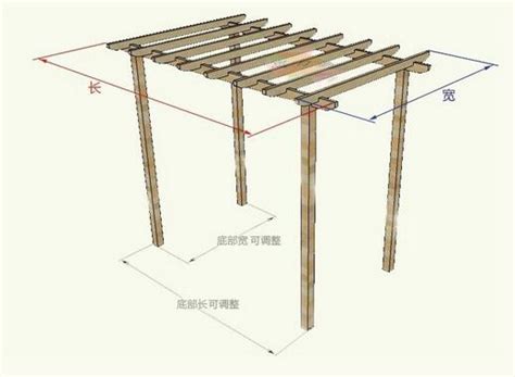 葡萄架子|葡萄架（37张）：如何自己做，图纸和尺寸，制作两平面结构